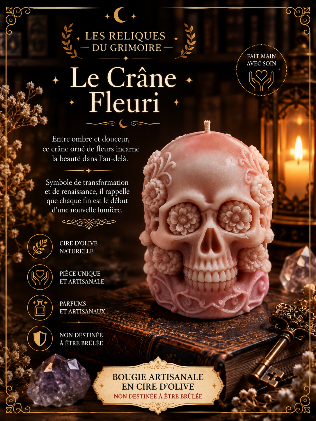 Le crane fleuri