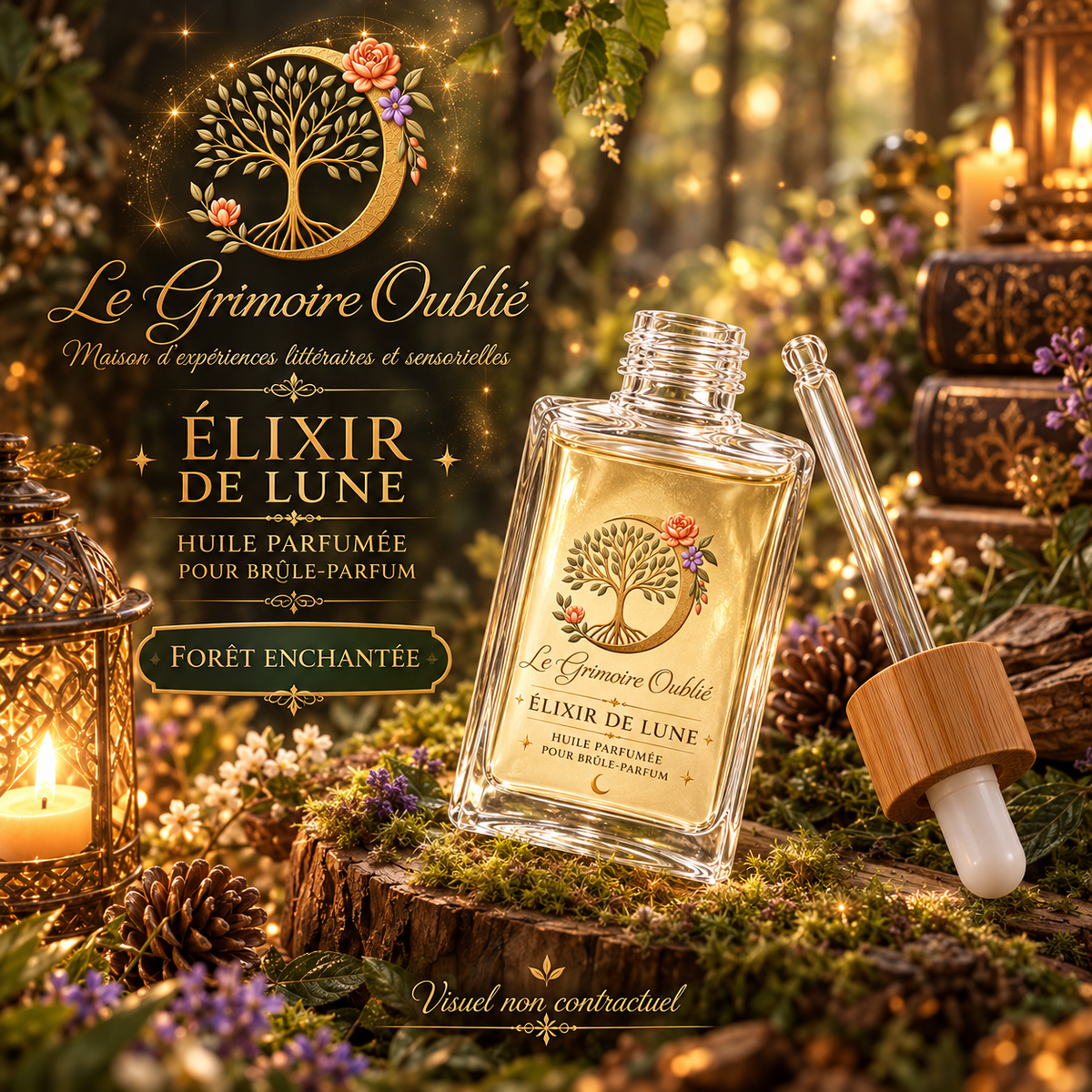 Huile parfumée artisanale | Le Grimoire Oublié