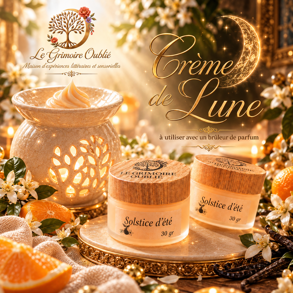 Cire fondante parfumée artisanale | Le Grimoire Oublié