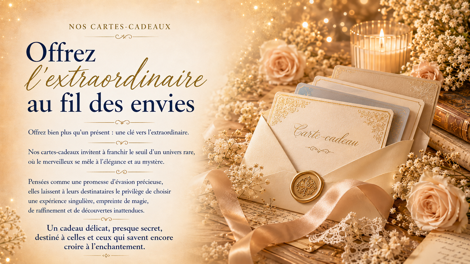 Nos cartes-cadeaux
