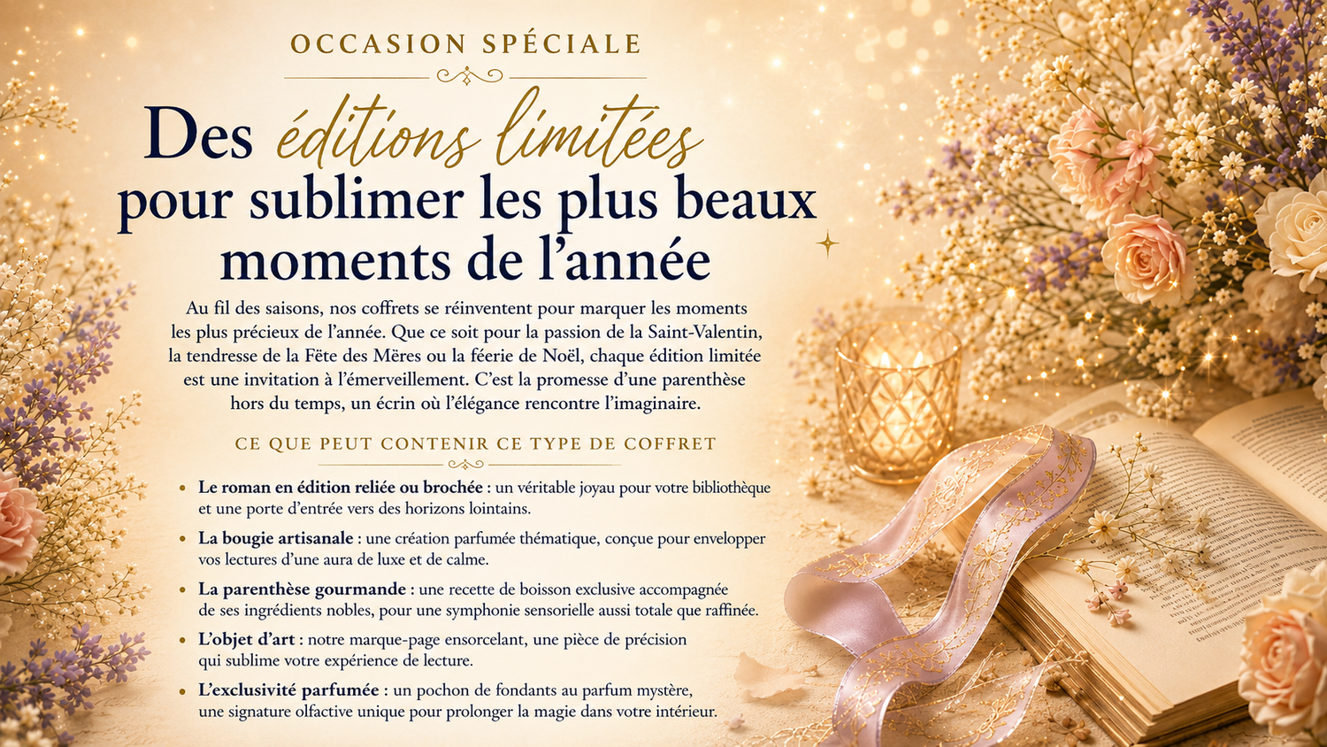 Box occasion spéciale